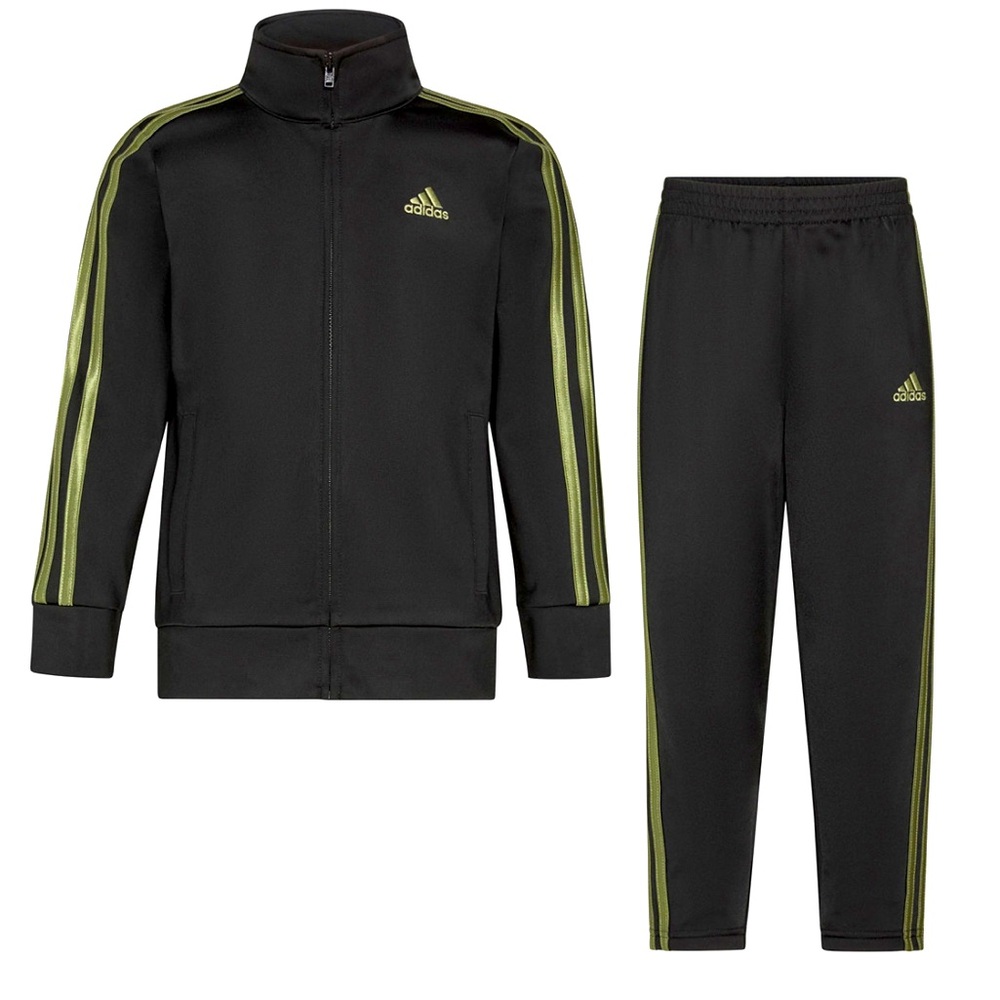 Adidas Big Boys Tricot Jacket and Jogger Pants 2-Piece Set